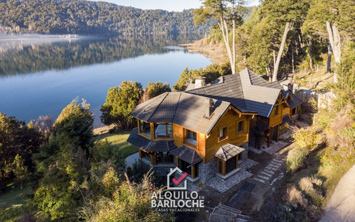 Alquiler Casa En Bariloche Con Costa De Lago Nahuel Huapi. Km16. Capacidad 8. #306.