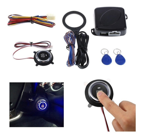 Boton Encendido Y Apagado Auto Sin Llave Con Chip Univ