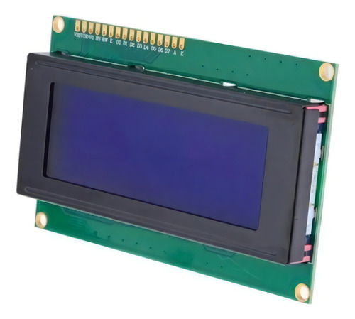 Pantalla Lcd De 1 X 16x2 Con Retroiluminación Azul/blanca (Usado)
