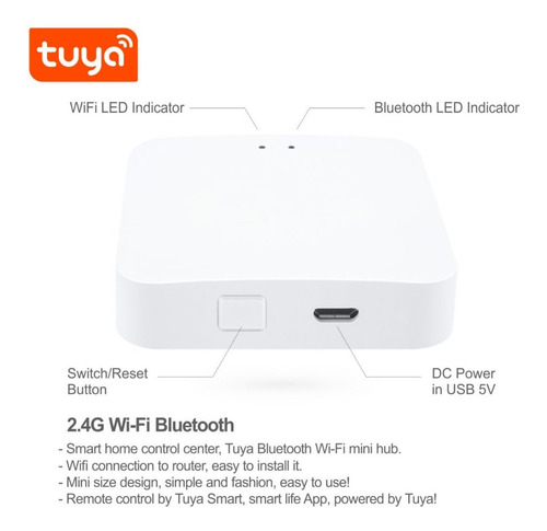 Imagen 5 de 8 de Receptor Hub Concentrador Gateway Bluetooth Tuya Smart