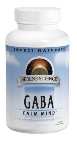 Source Naturals Serene Ciencia Gaba 750mg Mente En Calma Sup