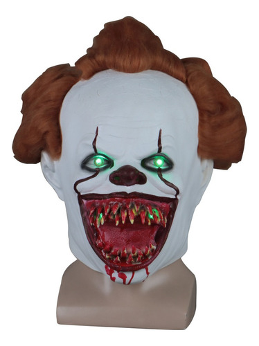 It:chapter 2 Payaso Pennywise Máscara Con Led Halloween Prop