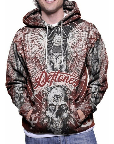 Capucha Nueva 3d Rock Sudaderas Deftones Moda Con