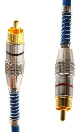 Cabo Rca 5 Metros Dupla Blindagem Cobre 5m Blindado 5mm