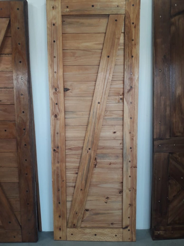 Puerta Corrediza Colgante Madera Maciza Aberturas Llavallol