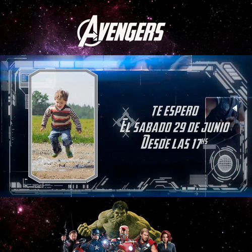 Video Invitación Los Vengadores | Avengers