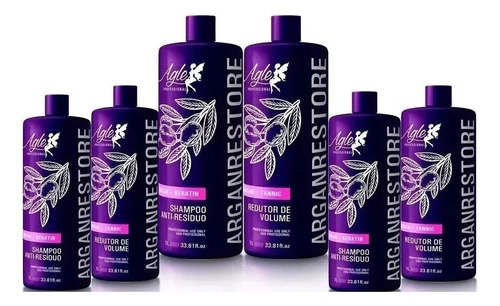 Combo 3 Selagem Argan Plástica Dos Fios Selagem Térmica 6x1
