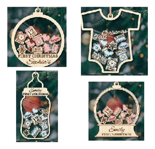 Pack De +60 Vectores Corte Laser De Navidad