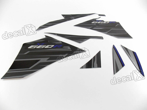 Adesivos Compatível Yamaha Xt 660r 2015 Preta Resinado 10434 Cor ADESIVO EMBLEMA GRÁFICO XT 660R 2015 PRETA