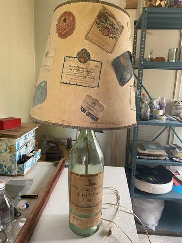 Imagen 3 de 5 de Lamparas De Botella Cognac Vintage - Negociable -