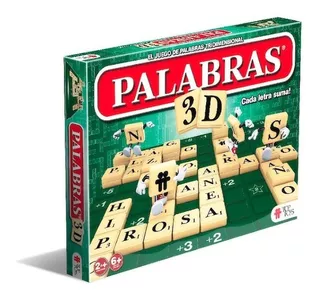 Juego De Mesa Tipo Scrabble Palabras 3d Nuevo Español