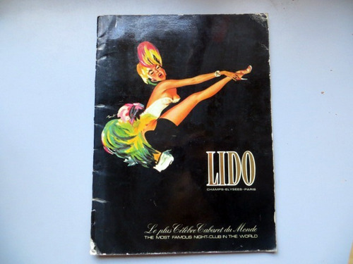 Lido Famous Night Club Paris 1977 Programa Bailarinas