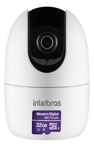 Camera Inteligente Wi-fi Full Hd Im4 Intelbras + Micro Sd 32