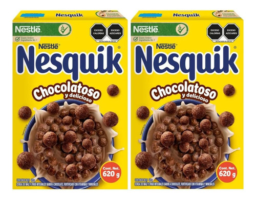 2 Cereal Nestlé Nesquik Sabor Chocolate 620g