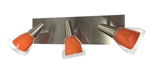 Imagen 5 de 6 de Aplique Spot Acero Melody 3 Luces Movil Apto Led Ideal Baño