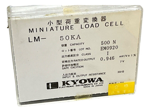 Kyowa Miniature Load Cell 50ka, 500 N Qvv