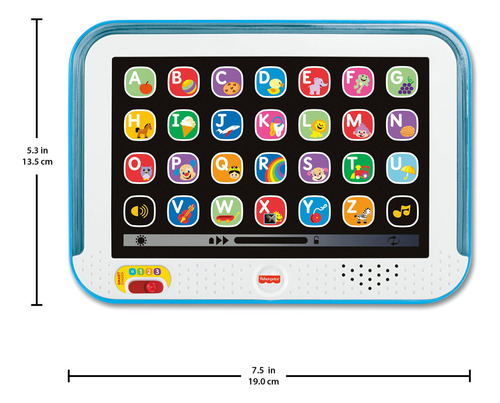 Fisher Price Tablet Aprendizaje Crece Conmigo Azul Didactico Multicolor