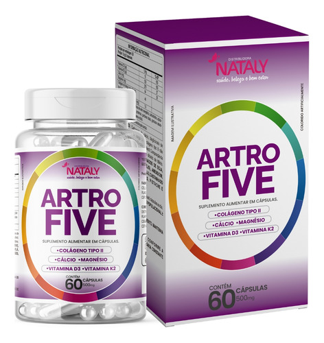 Artrofive Colágeno Tipo 2, Cálcio, Magnésio, Vit D3 E K2