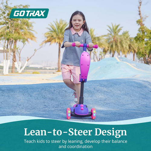 Patinete Plegable Para Niños Con Asiento Extraíble Y 3 Rueda