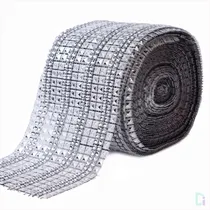 Comprar Malla Rectangular + Strass X Rollo De 9 Metros -falso Strass