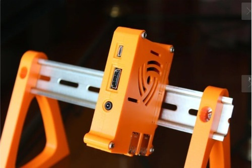 Kit 2un Case De Raspberry Pi 3 Com Suporte De Trilho Din