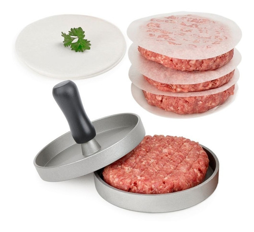 Molde Para Hamburguesas Individual - Plancha Press Carne 