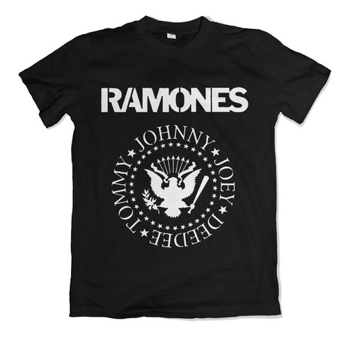 Remera Niño Ramones Punk Rock Musica Logo 100% Algodón