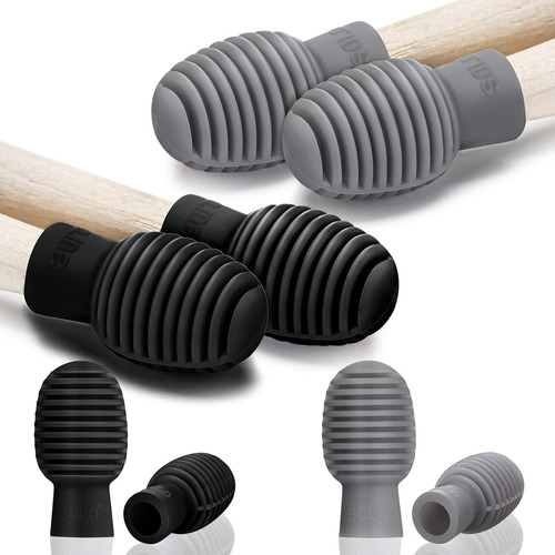 8 Piezas Drum Mute Drumstick Silent Tip Drum Dampener A...