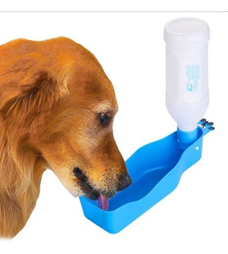 Botella Portátil Bebedero De Agua Para Mascotas Perros 600ml