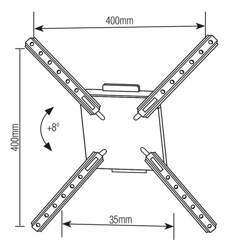 Suporte Para Tv Ou Monitor De 10 Até 55 - Cs0010b