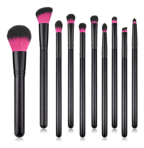 Set De Brochas Cosméticas Para Sombras De Ojos Y Cejas De P
