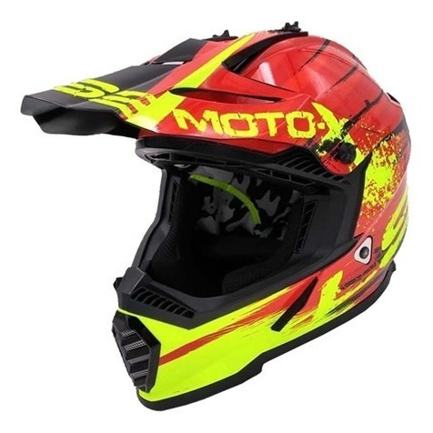 Casco Moto Ls2 Mx 437 Gator Fast Motocross Devotobikes