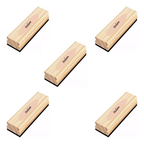 Pack 5 Borrador Pizarra Acrílica/madera Duradero Resistente