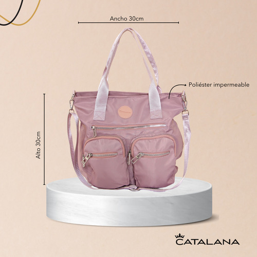 Bolso Cartera Mujer Urbana Con Correa Y Manijas