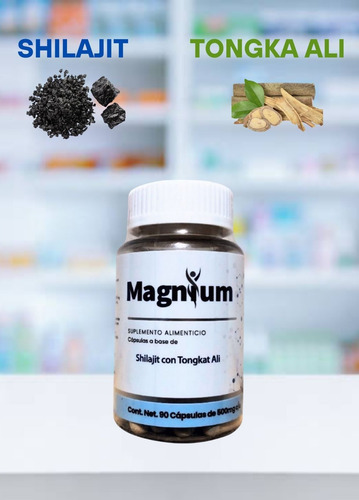 Shilajit Y Tongkat Ali Maximo Enfoque Y Energia 90u Magnium