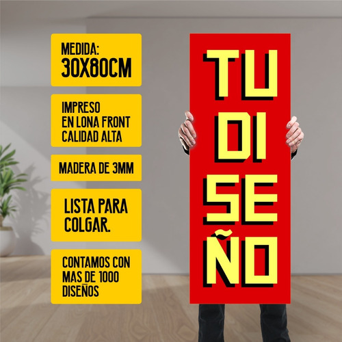 Cuadro Grande 30x80cm Personalizado Con Tu Diseño - Animeras