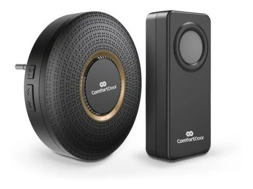Campainha Wireless Sem Fio Preto Bivolt Comfort Door 100mts