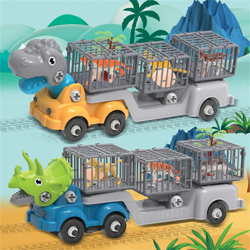 Remolque De Dinosaurio L Assembly Para Niños, Tobogán, Coche