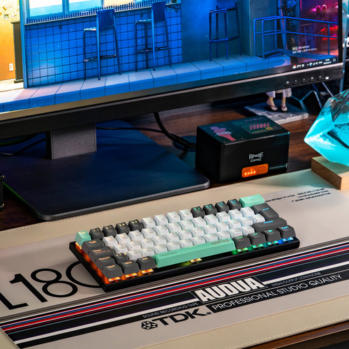 TERPORT 60% Teclado Inalámbrico Español Z11 Con Bluetooth Receptor Usb Y Cable, Switch Outemu Red Hotswap, Luces Rgb, Teclado Gamer Bluetooth Recargable De 62 Tecals Antighosting