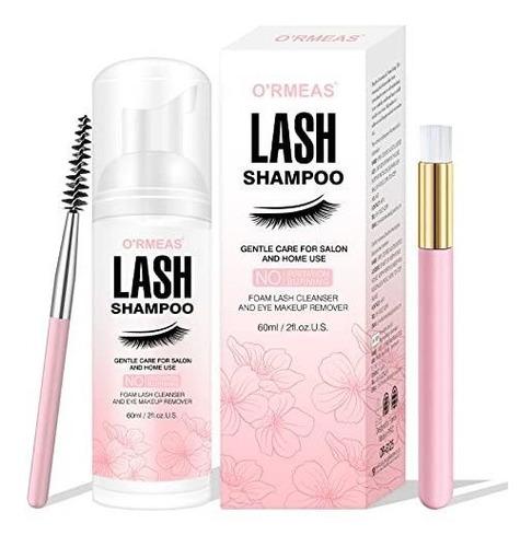 Shampoo De Lash Para Pestaña 50ml + Cepillo Párpado Zb12n