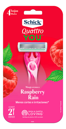 Maquina De Afeitar Schick Quattro You Raspberry