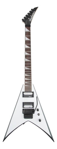 Guitarra eléctrica Jackson JS Series King V JS32 de álamo white with black bevels brillante con diapasón de amaranto