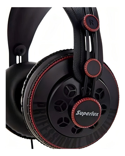 Auriculares Superlux Hd681 Negro Negro/rojo