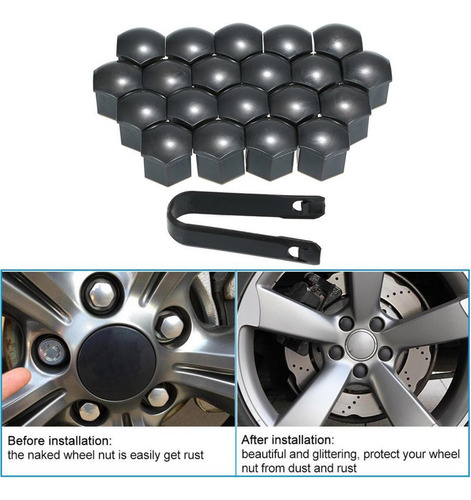 6 X 100-piece Wheel Nut Covers Lug Nut Caps - Reliable 6 Pcs