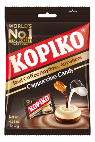 Bala Café Kopiko Cappuccino 120g A Bala De Café Nº1 Do Mundo