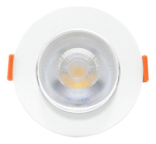 Luminária Led Spot Direcionável Redonda Embutir 5w 3000k Cor Branco 110V/220V