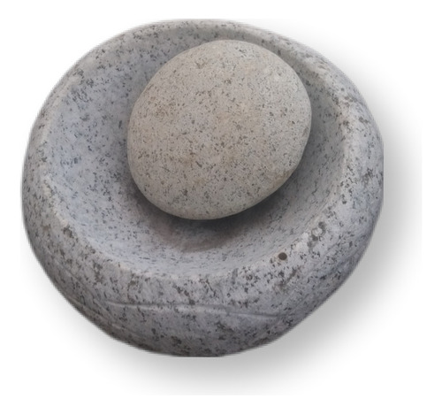 Mortero Piedra Volcanica 15cm, Disponibles En 5 Modelos 