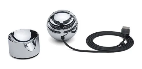Microfono Usb Condenser Samson Meteorite Cromado Con Base
