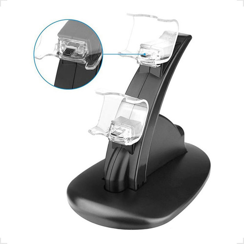 Suporte Carregador Duplo Compatível Ps4 Dual-shock 5v