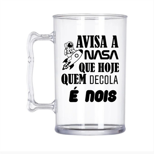 Kit Caneca Acrilica Personalizada 400ml. Kit Com 75 Unidades